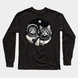 Astronaut cats Long Sleeve T-Shirt